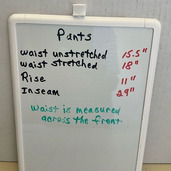 C est 1946 Womens Size Medium Linen Blend Pants Blue White Stripe Tie Waist - Picture 10 of 10